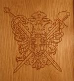 Coat of Arms in Red Oak
