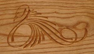 Swan in White Oak